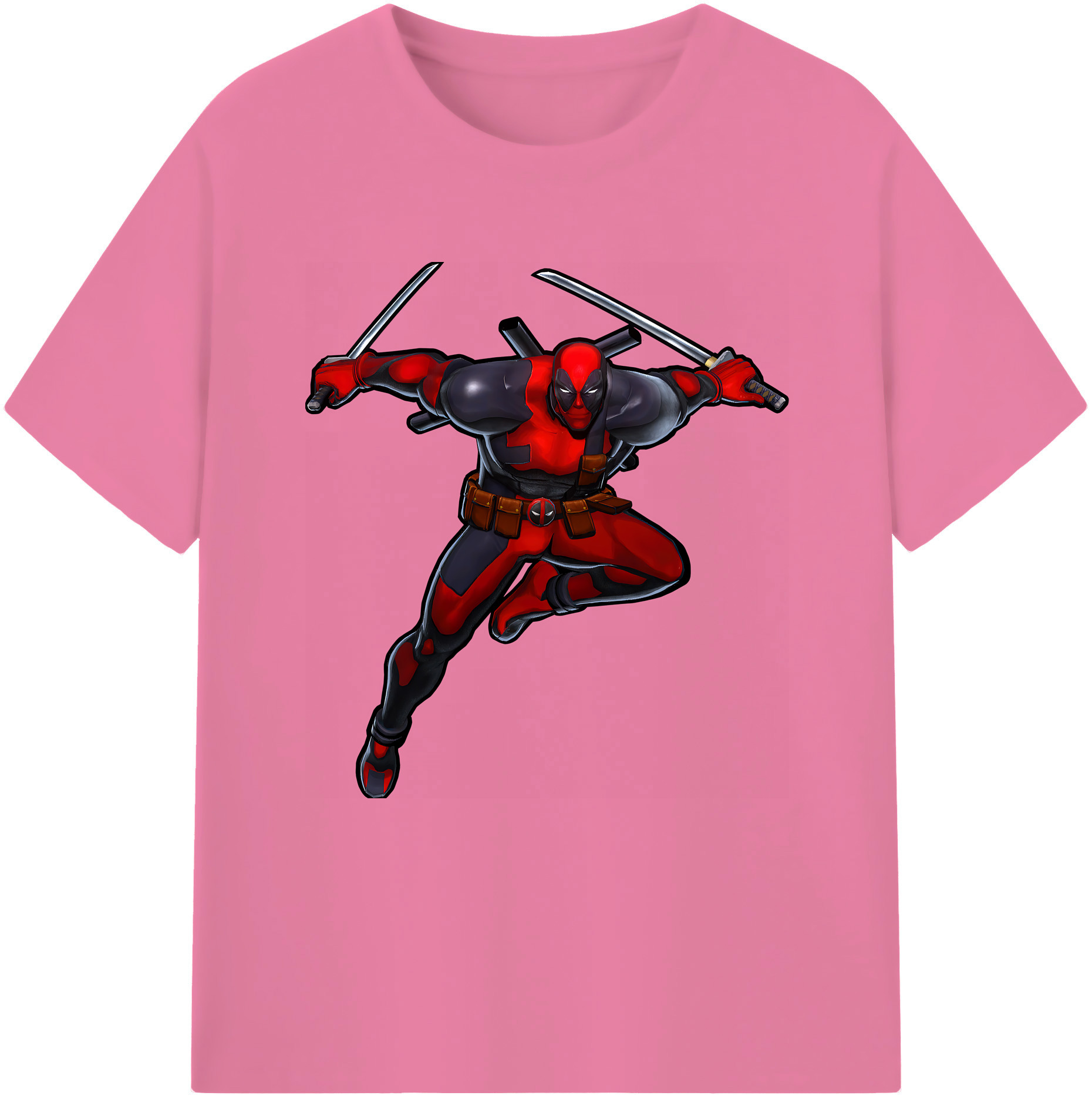 （画像用） Deadpool デッドプール 綿100％半袖Tシャツ（フロントプリント）